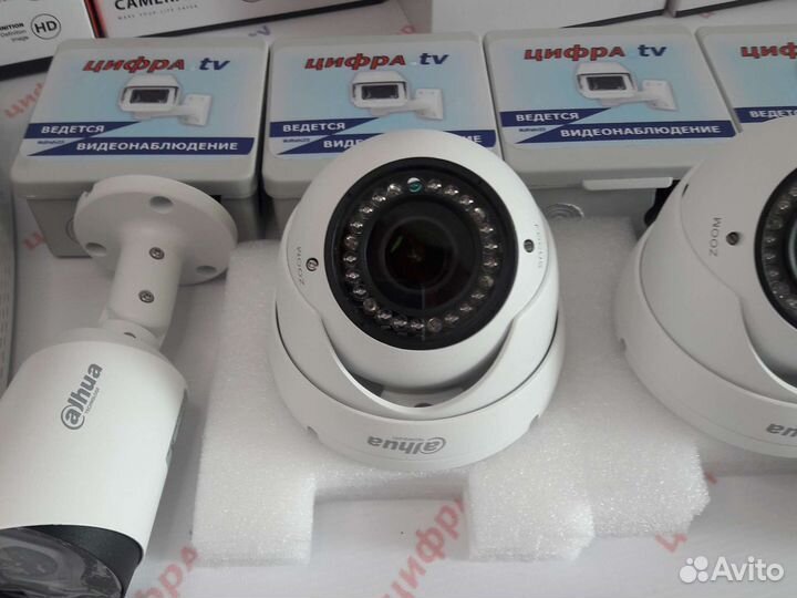 5 Камер видеонаблюдения 4Мп регистратор Dahua