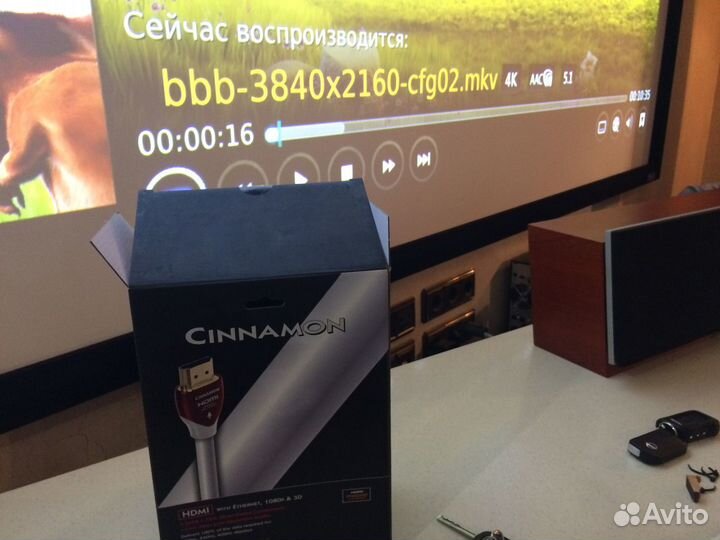 Hdmi кабель AudioQuest hdmi Cinnamon 20.0m PVC