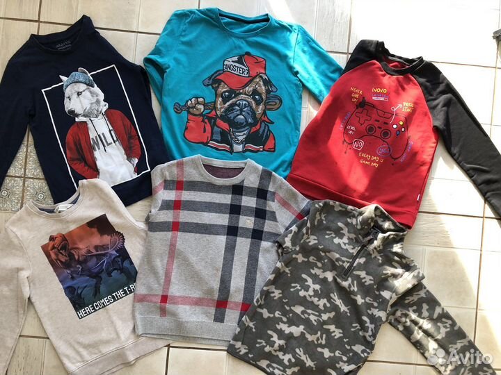 Кофты пакетом на мальчика 134/140 в отл.сост