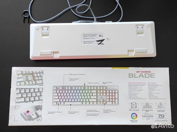 Клавиатура Zet Gaming Blade Kailh Red