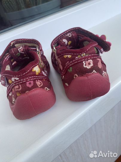 Сандали текстильные для девочки 21 раз