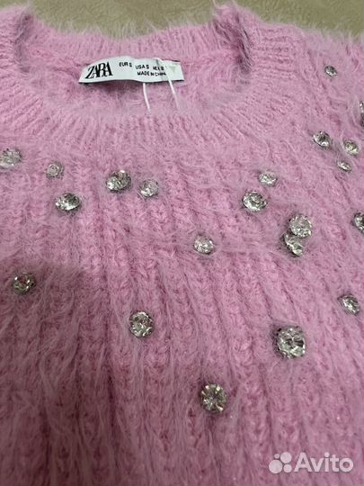 Пушистый топ zara