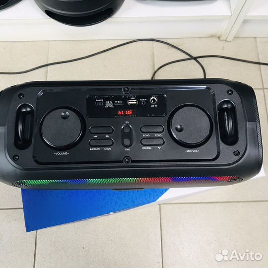 Блютуз колонка 28 вт agility USB,TF,AUX,FM караок