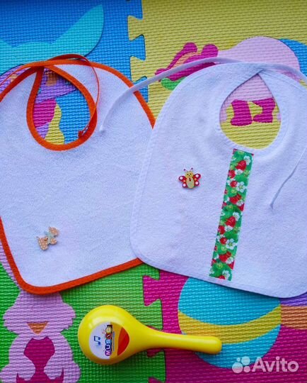 Новые нагрудники слюнявчики ручной работы