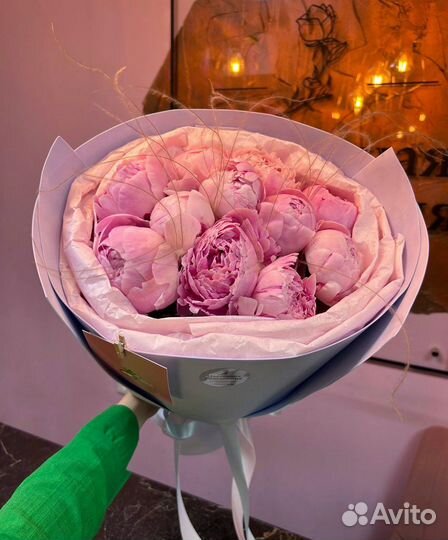 11 пионов (букет, композиция)