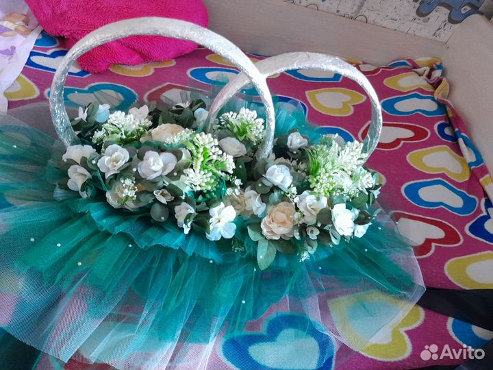 Свадебные украшения на машину