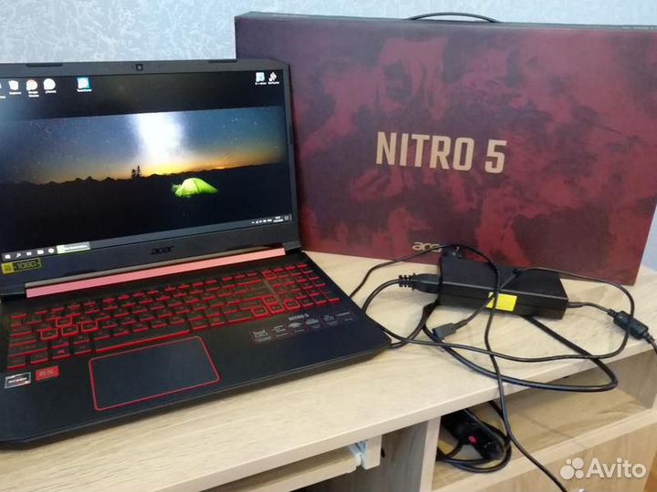 Acer 15.6 R5-3550H 4яд8пот GTX1650/4 16Gb ssd256gb