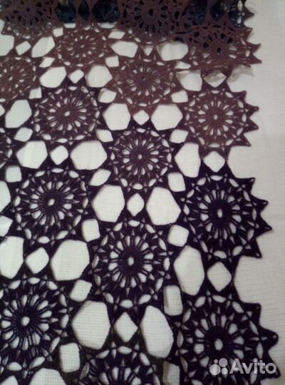 Палантин ажурный кружево Градиент