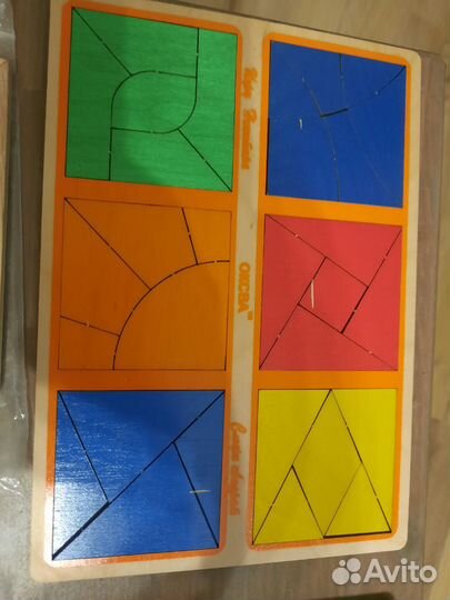 Деревянные игры (тетрис, сложи квадрат, танграм)