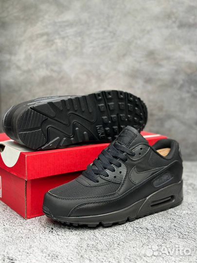 Кроссовки Nike Air Max 90 черные арт:352
