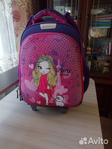 Портфель- сумка новый на съемных колесиках