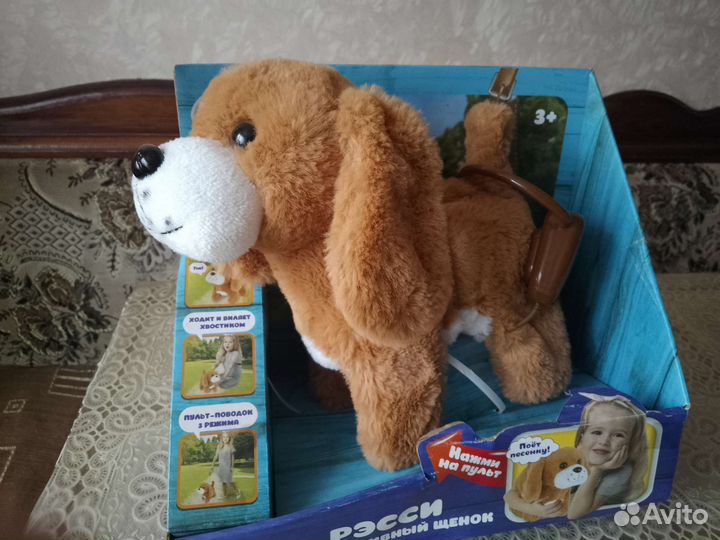 Интерактивная собака на поводке