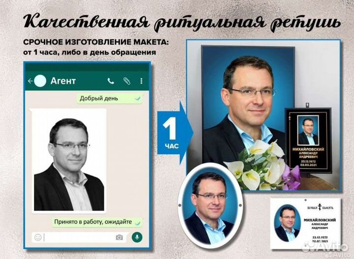 Ретушь. Ритуальные портреты