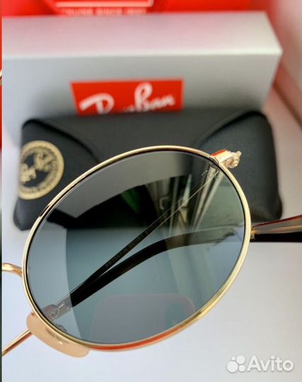 Очки ray ban oval черные