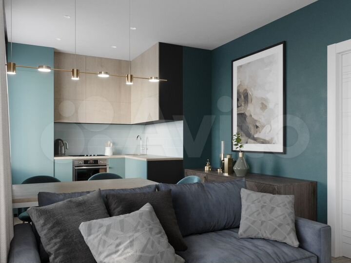 2-к. квартира, 57,5 м², 1/17 эт.