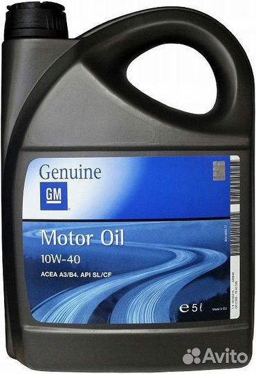 General motors semi synthetic 10W40 5 Л