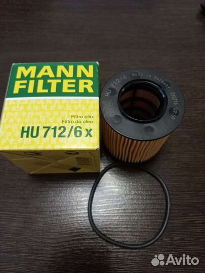 Фильтр маслянный mann HU 712/6x