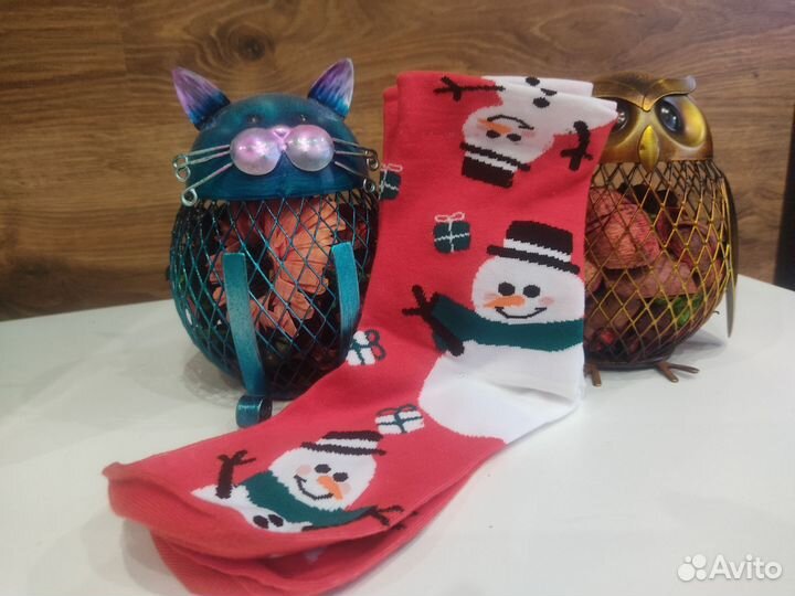 Новогодние зимние носки