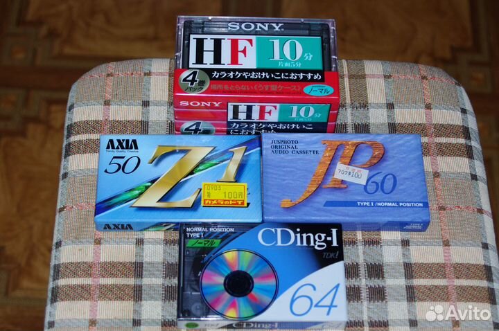 Запечатанные японские кассеты Sony TDK axia JP лот