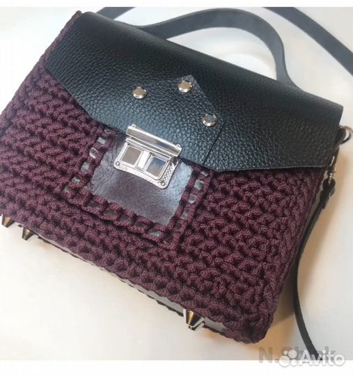 Кожаная фурнитура для вязания сумки