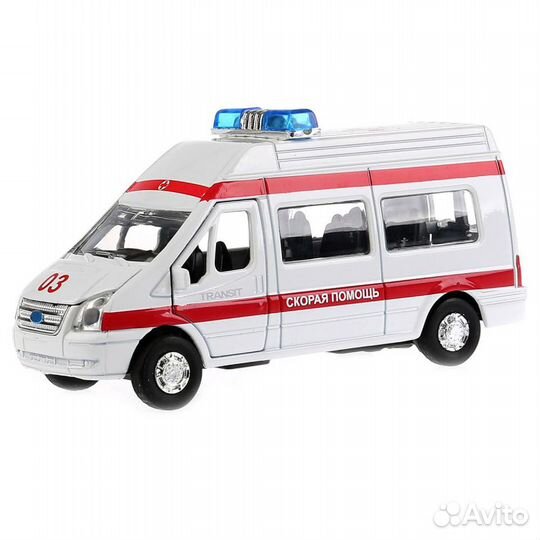 Модель Ford Transit Скорая Помощь свет звук
