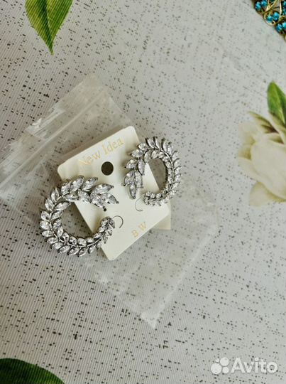 Серьги лавровый венок