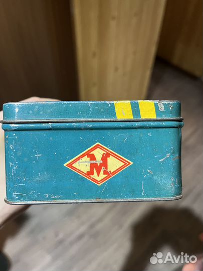 Коробочка жестяная железная СССР