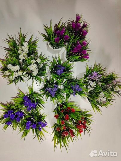 Искусственная трава осока искусственные цветы