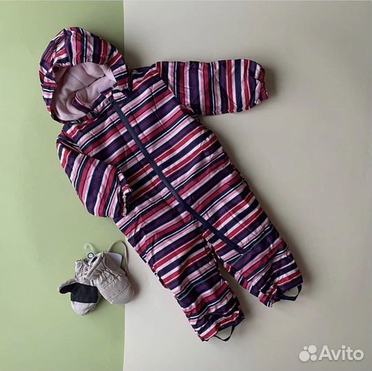 Комбинезон зимний на девочку 74-80 см