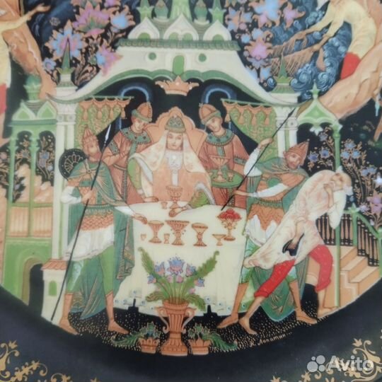 Настенные тарелки Палех СССР 1988.1989 гг