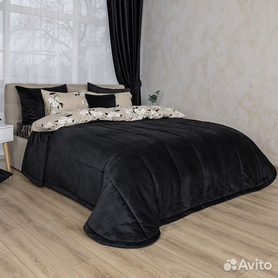 Покрывало Беллиссимо черный новое плед