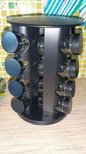 Набор баночек для специй на подставке