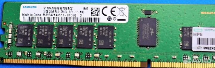 Samsung DDR4 16GB 2666 MHz ECC REG HP SMART Memory