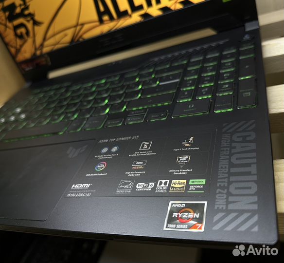 Игровой Asus Ryzen 7-7735HS/RTX4050/16Gb+512Gb