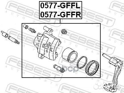 Суппорт торм.mazda 323 98-04/626 91-02 пер.прав