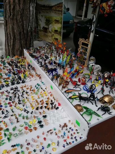 Калекционные фигурки из стекла