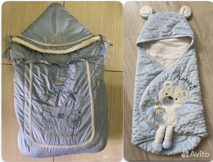 Конверты на выписку для мальчика зимний на овчине