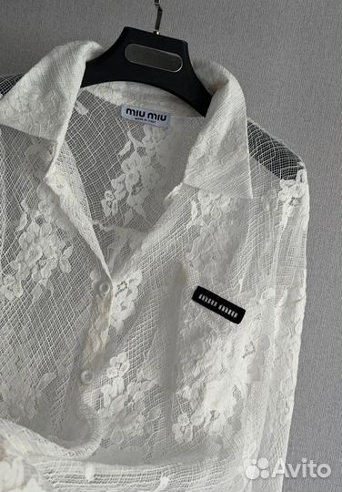 Рубашка шитье кружево miu