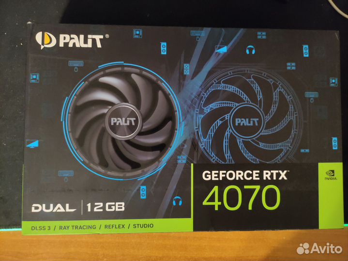 Новая Видеокарта Palit GeForce RTX 4070 Dual