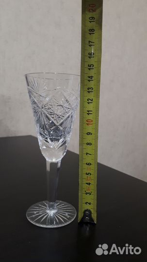 Хрустальные рюмки СССР на ножке