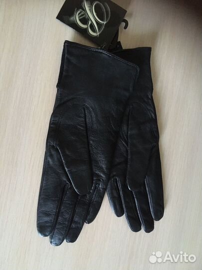 Перчатки женские кожаные новые