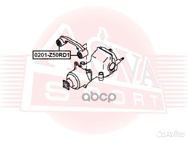 Сайлентблок подушки дифференциала 0201-Z50RD1 asva