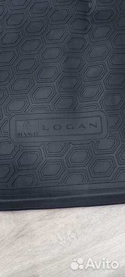 Коврик багажника renault logan 2