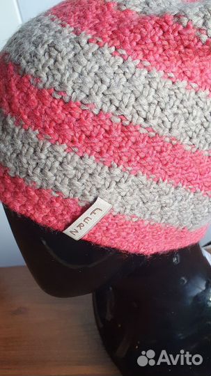 Шапка шерсть, флис, помпон зима