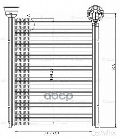 Радиатор отопителя renault logan II 12/LADA VE