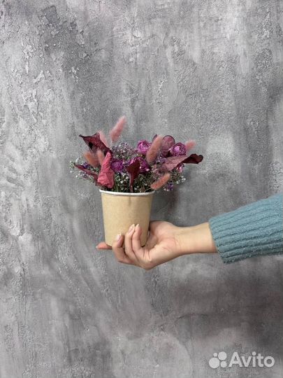 Интерьерные украшение сухоцветные композиции