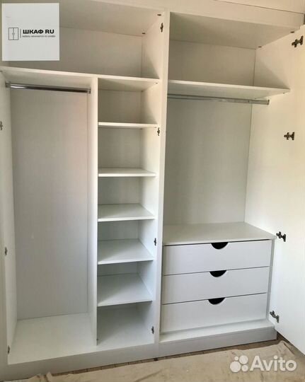 Шкаф распашной с фрезеровкой