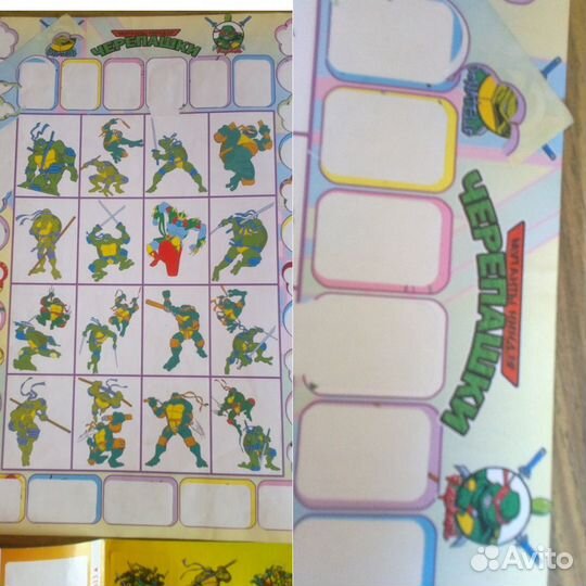 Редкие и старые наклейки Ниндзя,Тачки,паук,Морти