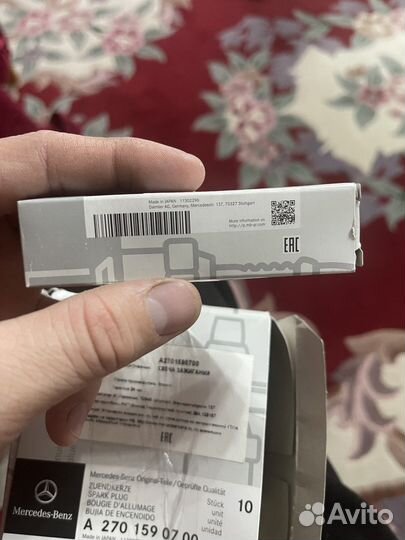 Свечи зажигания для mercedes оригинал
