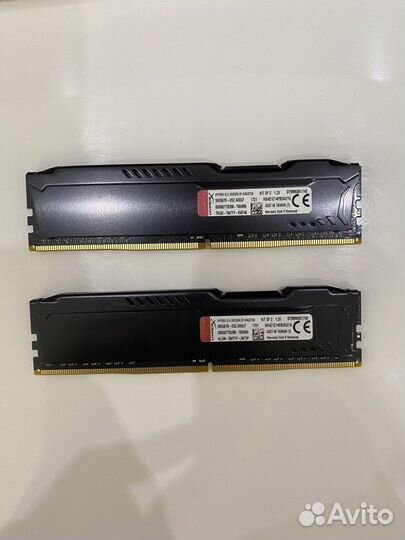 Оперативная память DDR4 HyperX 16 гб (2x8гб)